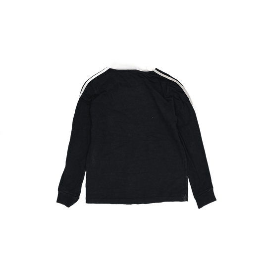adidas Originals Black Long Sleeve T-Shirt Size L Cotton Crew Neck