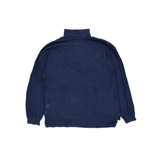 Nike Vintage Navy Blue Roll Neck Sweatshirt Men's Size M Cotton