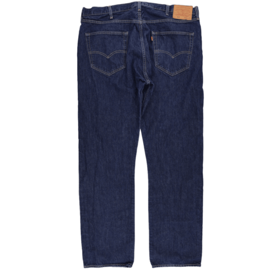 Levi's 501 Waterless Original Fit Jeans Dark Indigo W40 L34 Cotton Denim Straight Leg