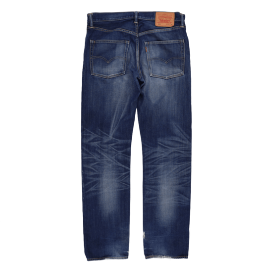Levi's 502 Tapered Fit Blue Denim Jeans W32 L34 Cotton