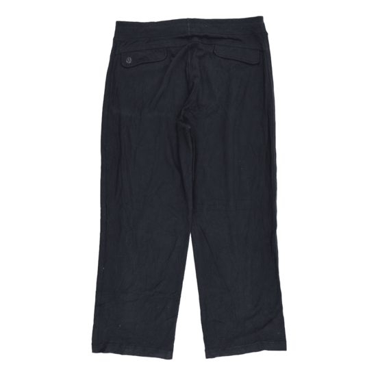 Lululemon Relaxed Fit Black Trousers Men Size M Cotton Blend 77 cm Inseam 86 cm Waist