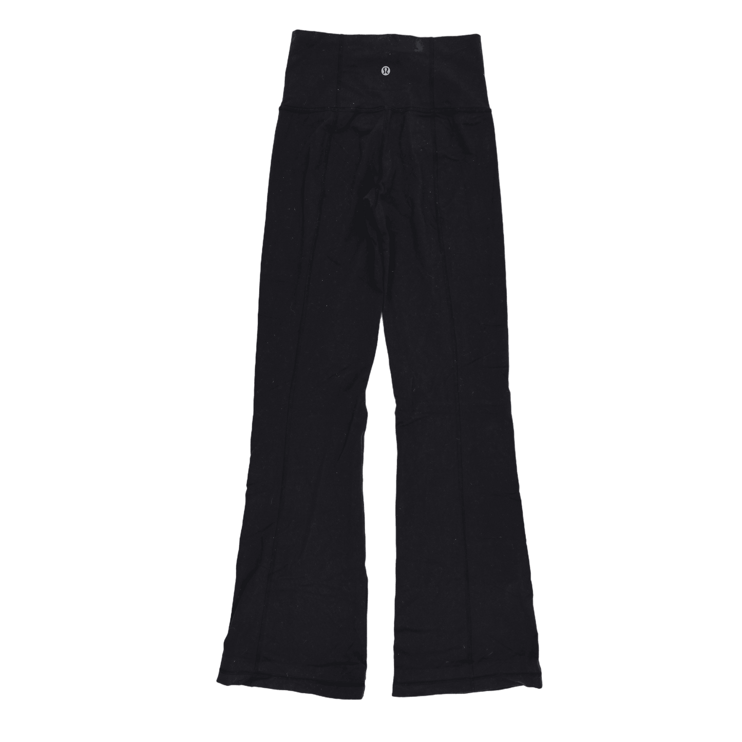 Lululemon Black Groove Flared Yoga Pants Women's Medium 31 Inseam Cotton Blend
