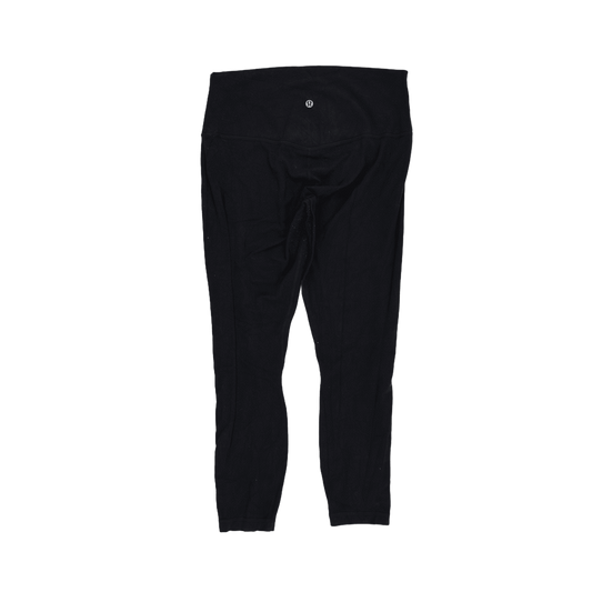 Lululemon High Rise Black Full Length Stretch Leggings Size 8 28 Inch Inseam Women's Activewear