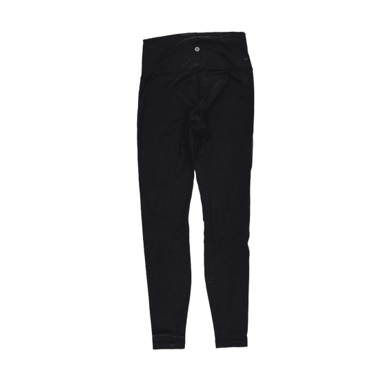 Lululemon High-Rise Black Leggings Size 8 Stretch Fabric Womens Activewear