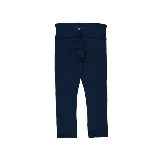 Lululemon Navy Blue High Waisted 7 8 Leggings Size 4 Small Nylon Blend