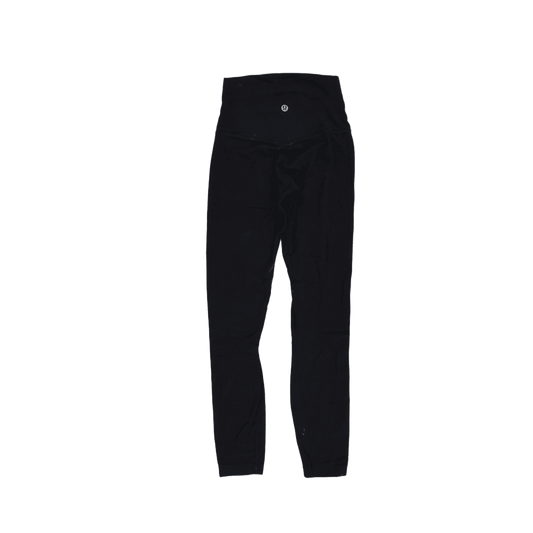 Lululemon Black High Rise Full Length Leggings Size 8 Stretch Blend Activewear