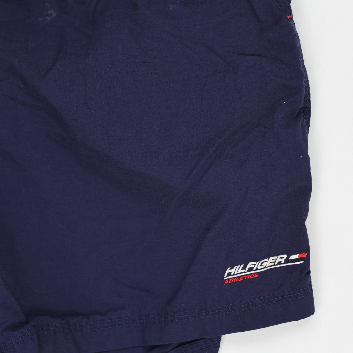 Tommy Hilfiger Vintage Athletic Shorts Navy Blue Size L 34 Inch Waist 15 Inch Inseam 100 Percent Polyamide