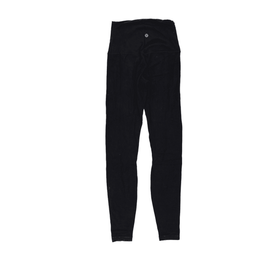Lululemon High Rise Black Leggings Medium 71 cm Inseam 36 cm Waist Stretch Blend