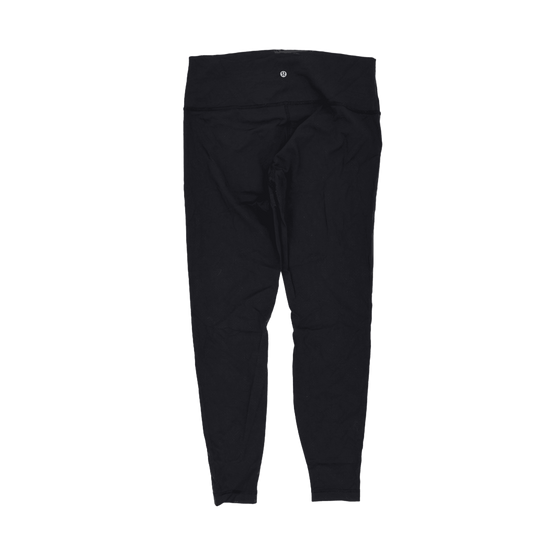 Lululemon Black High Rise Leggings Women's Activewear Size M Polyester Blend 68 cm Inseam