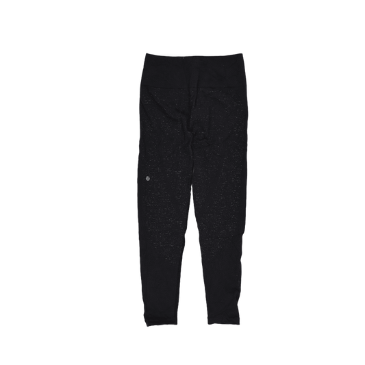 Lululemon Black High Rise Full Length Leggings Size 8 Polyester Blend