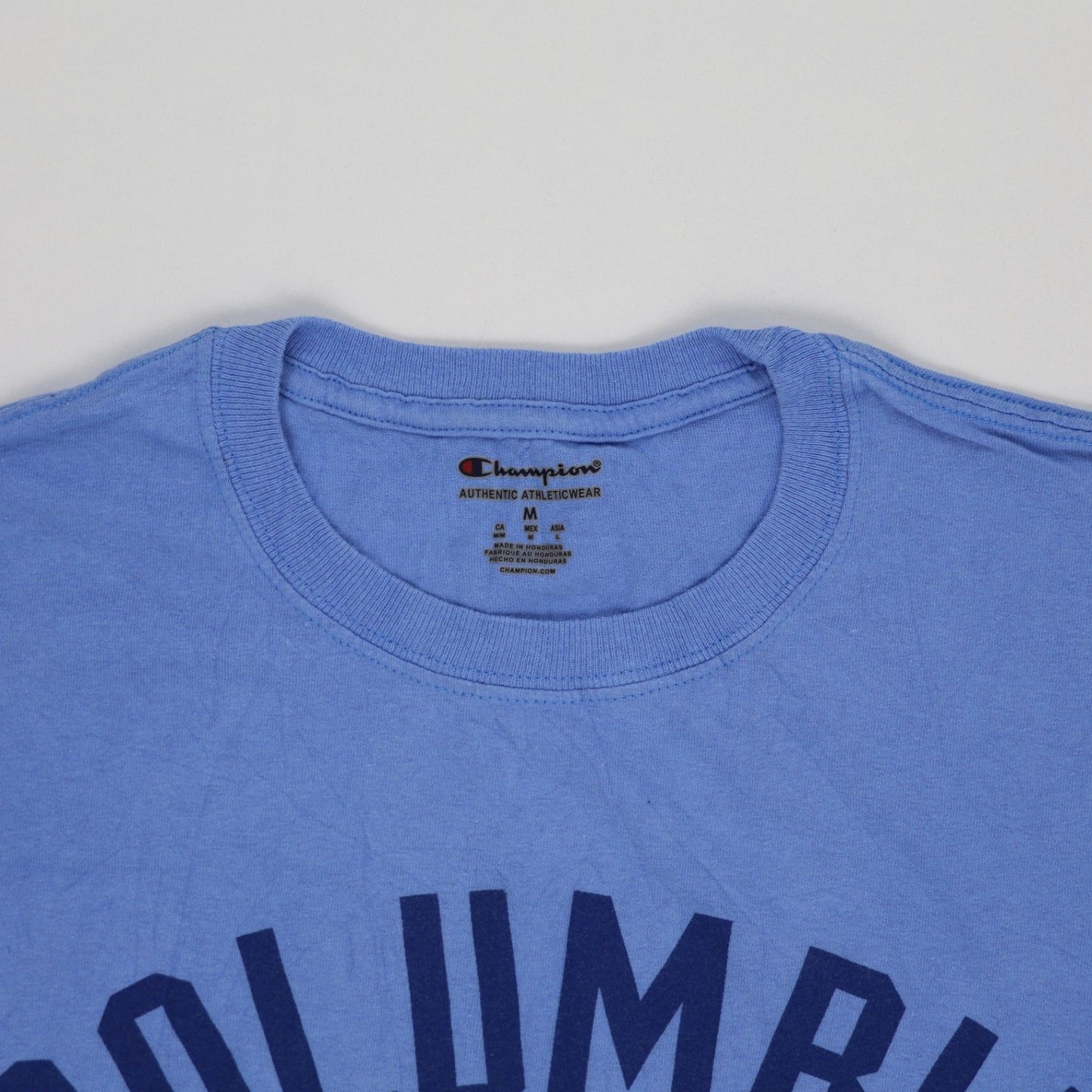 Champion Columbia University Graduate 2022 T-Shirt Unisex Blue Medium Cotton Casual Crew Neck