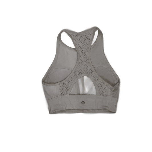 Lululemon Light Beige Racerback Sports Bra Women's Small Polyester Blend High Neck