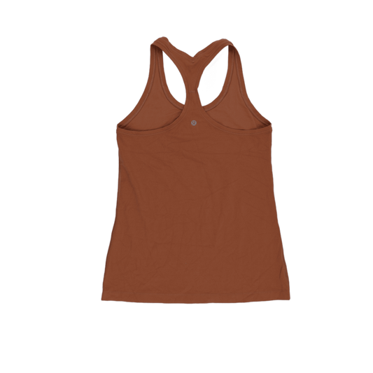 Lululemon Brown Racerback Tank Top Women's Size S Polyester Blend Scoop Neck Sleeveless