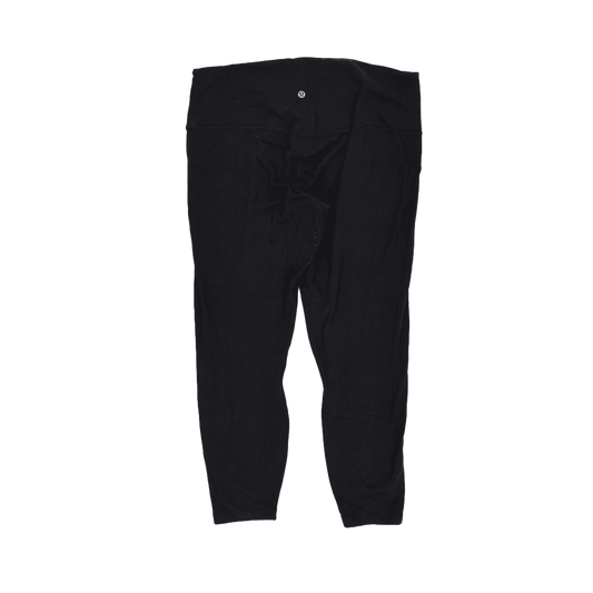 Lululemon Black High Rise Yoga Leggings Women's Medium 28 In Stretch Fabric