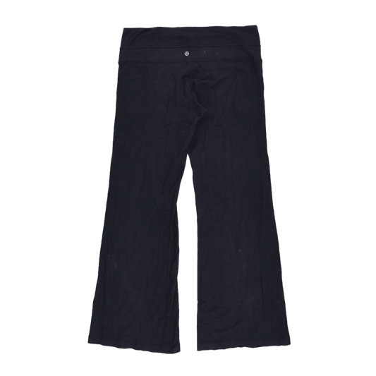 Lululemon Women's Yoga Pants Navy Blue Size 8 Cotton Blend 31 Inch Inseam