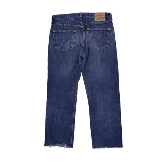 Levi's 501 Original Fit Straight Leg Blue Denim Jeans W32 L34 Vintage Cotton