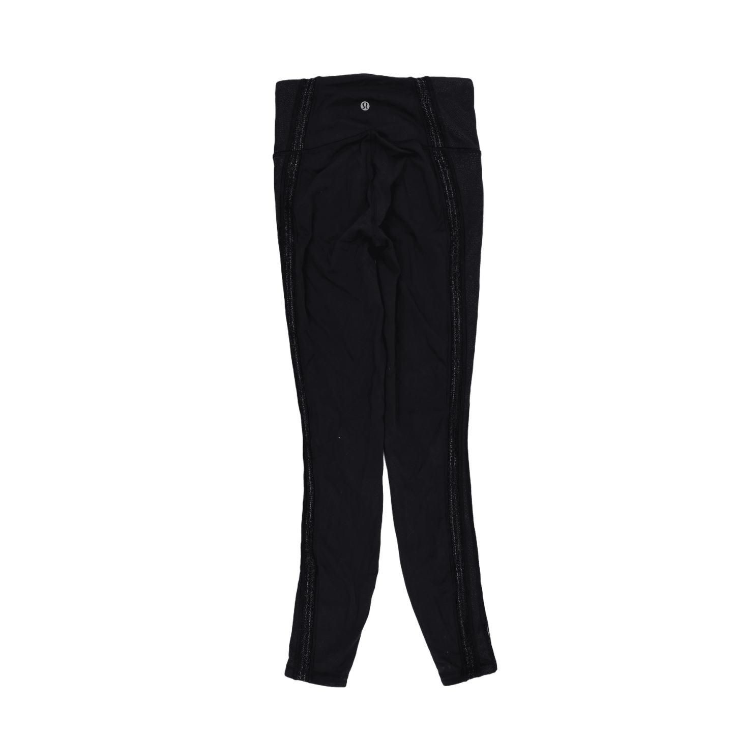 Lululemon High-Rise Black Active Leggings Size 8 Stretch Fabric 72cm Inseam