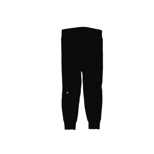 Lululemon Womens Black High Waist Stretch Cotton Jogger Pants Size Small