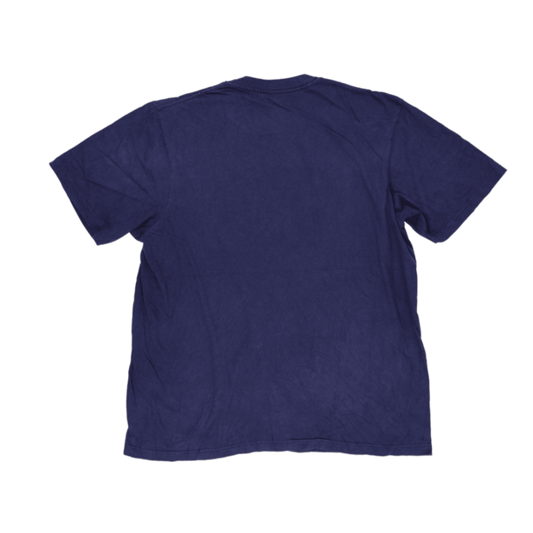 Reebok Navy Blue Men's Sports Fan T-Shirt XL Cotton Crew Neck