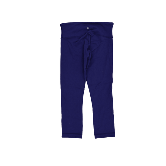 Lululemon Deep Blue High Waist Full Length Leggings Women's Size Small Stretch Polyester Blend