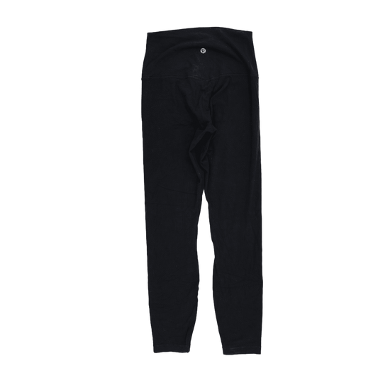 Lululemon High Rise Black Leggings Women's Size 6 Stretch Fabric 28 Inch Inseam
