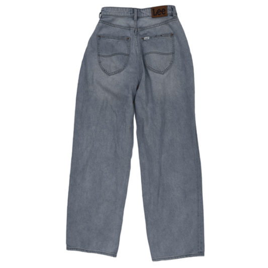 Lee High Rise Relaxed Fit Light Blue Women's Jeans 32W 32 In Cotton