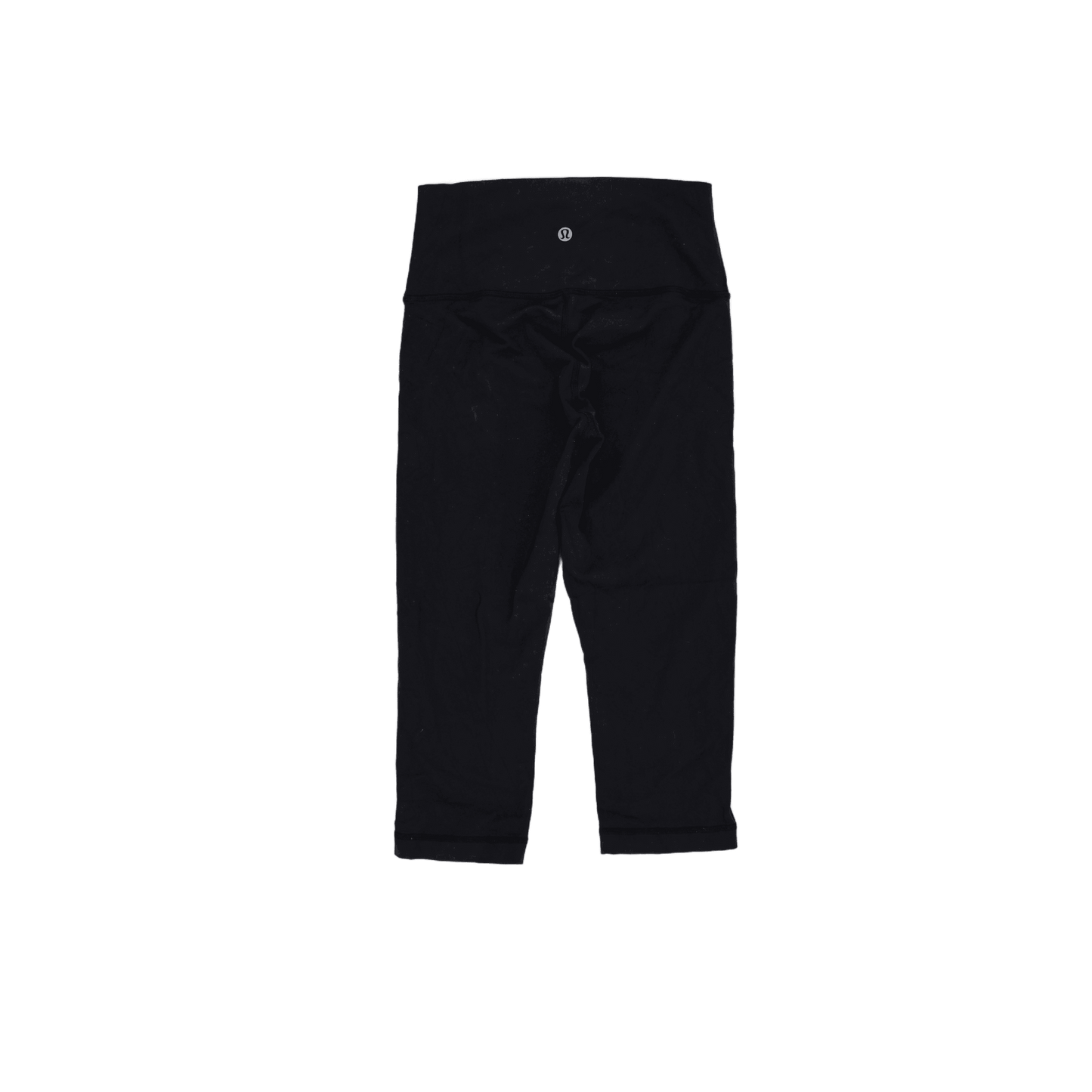 Lululemon High Rise Black Cropped Leggings Size 8 Stretch Fabric