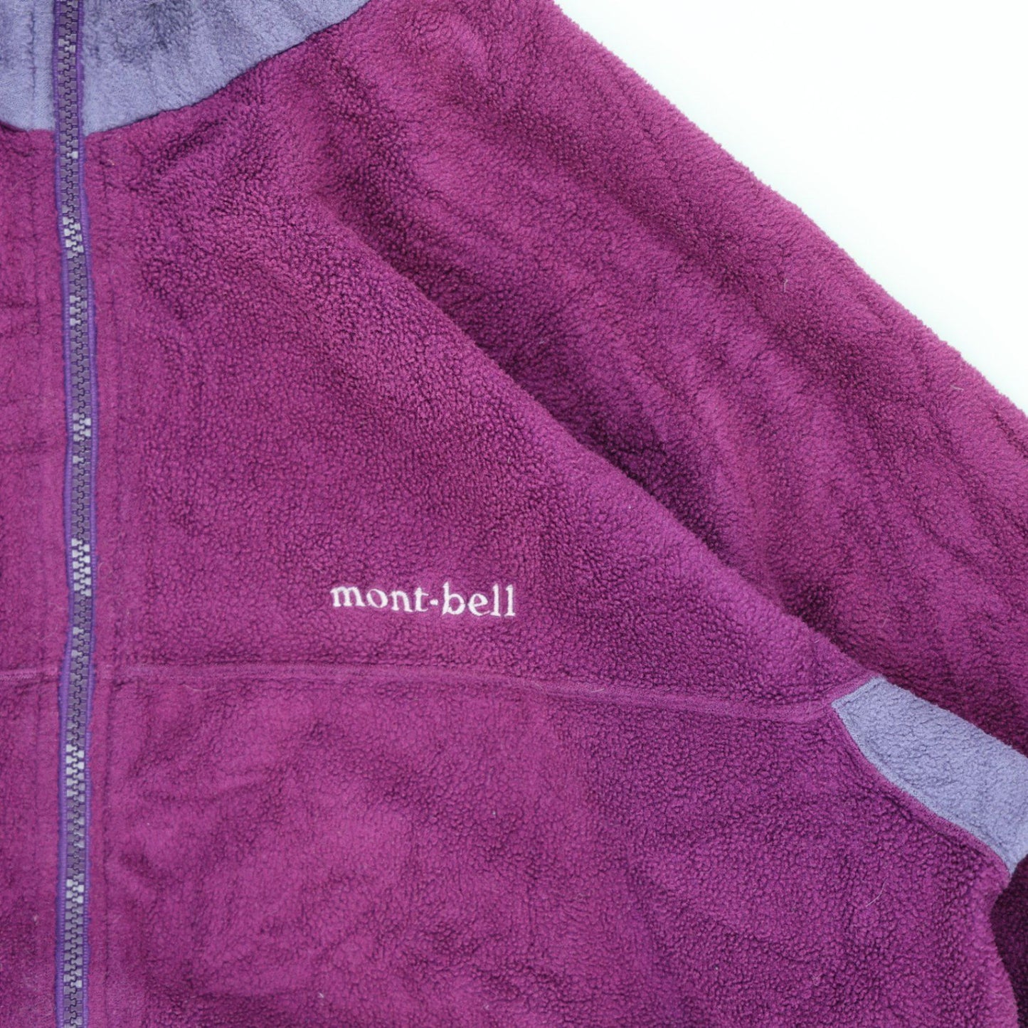 Montbell Purple Fleece Outdoor Jacket XL Vintage High Neck
