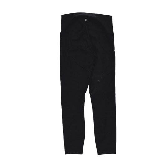 Lululemon High-Waisted Black Full-Length Leggings Size 8 Nylon Blend Womens Activewear
