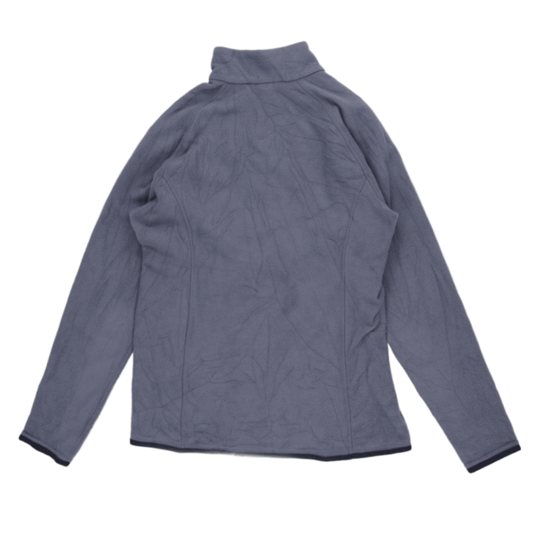Montbell Grey Polartec Fleece Jacket Men Size Medium Stand Collar