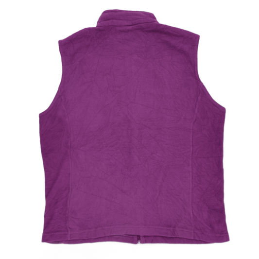 Montbell Outdoor Gilet Vest Men's Large Purple Fleece Polyester High Collar
