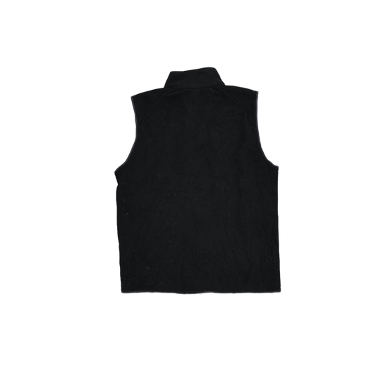 Montbell Black Fleece Polyester Blend Outdoor Gilet Vest for Men Size Medium