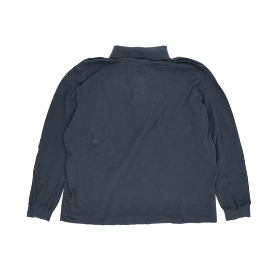 Lacoste Long Sleeve Polo Shirt Navy Blue 4XL Cotton