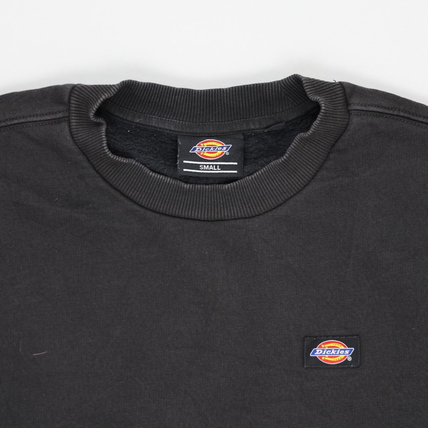 Dickies Black Crew Neck Sweatshirt Men's Small Cotton Blend Vintage Activewear
