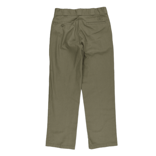 Dickies 874 Original Fit Khaki Work Trousers Size 34 Inseam 32 65 Percent Polyester 35 Percent Cotton Straight Leg