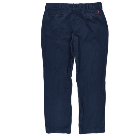 Polo Ralph Lauren Preston Pant Navy Blue 36W 32L 100 Cotton Chinos