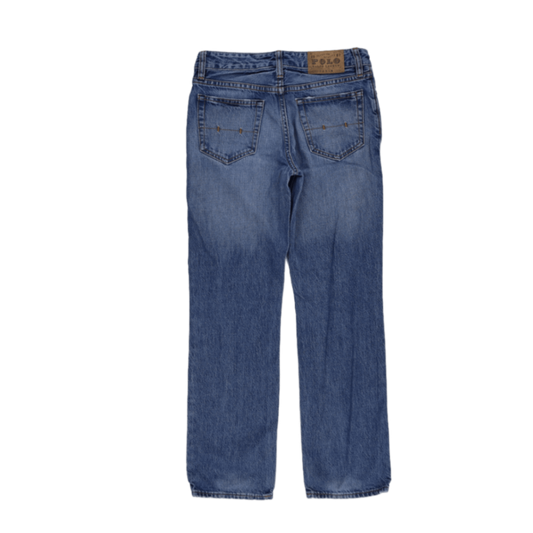 Polo Ralph Lauren Vintage Blue Denim Jeans 34W 32L 100% Cotton Straight Leg