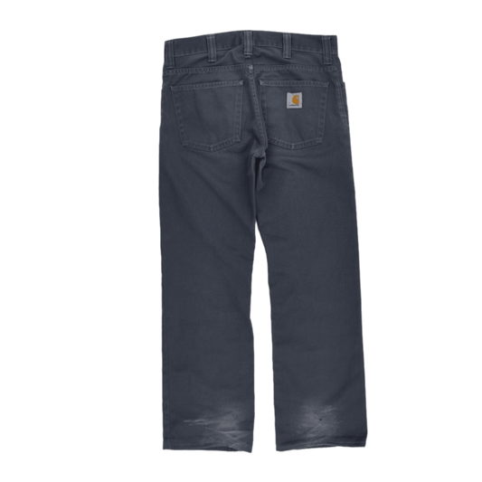 Carhartt Rockin Pant Charcoal Grey 31W 32L Cotton Straight Fit Trousers for Men