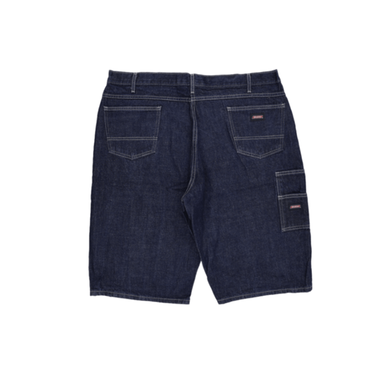 Dickies Vintage Loose Fit Denim Shorts Dark Blue Size 42 100 Percent Cotton