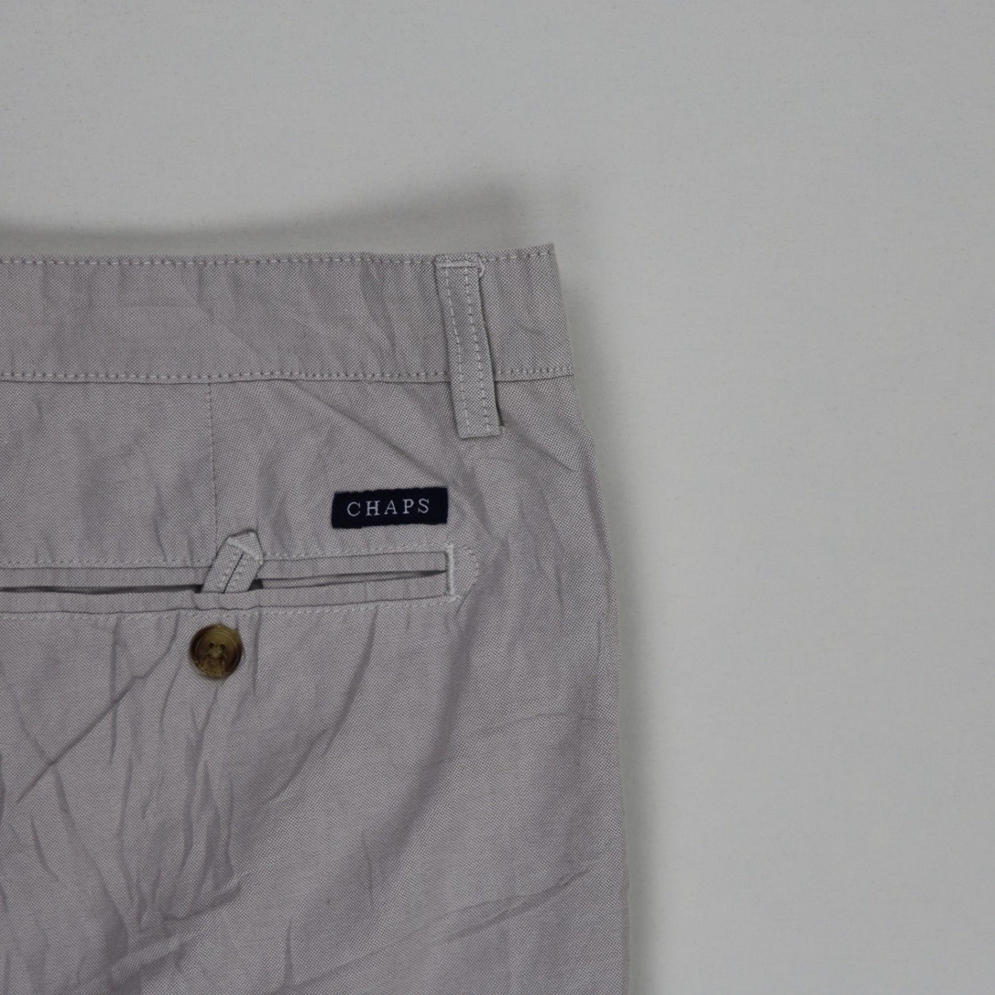 Chaps Men's Smart Casual Shorts Grey 38 Inseam 10 Cotton