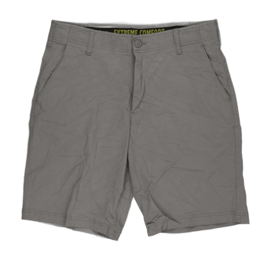 Carver Chino Shorts Grey 34in Waist 24cm Inseam 98 Cotton 2 Elastane Mens