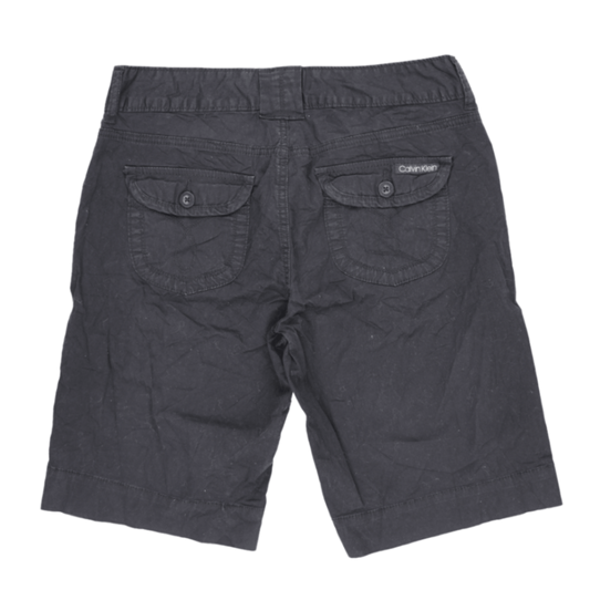 Calvin Klein Jeans Black Cotton Casual Shorts Size 10 Waist 38cm Inseam 26cm