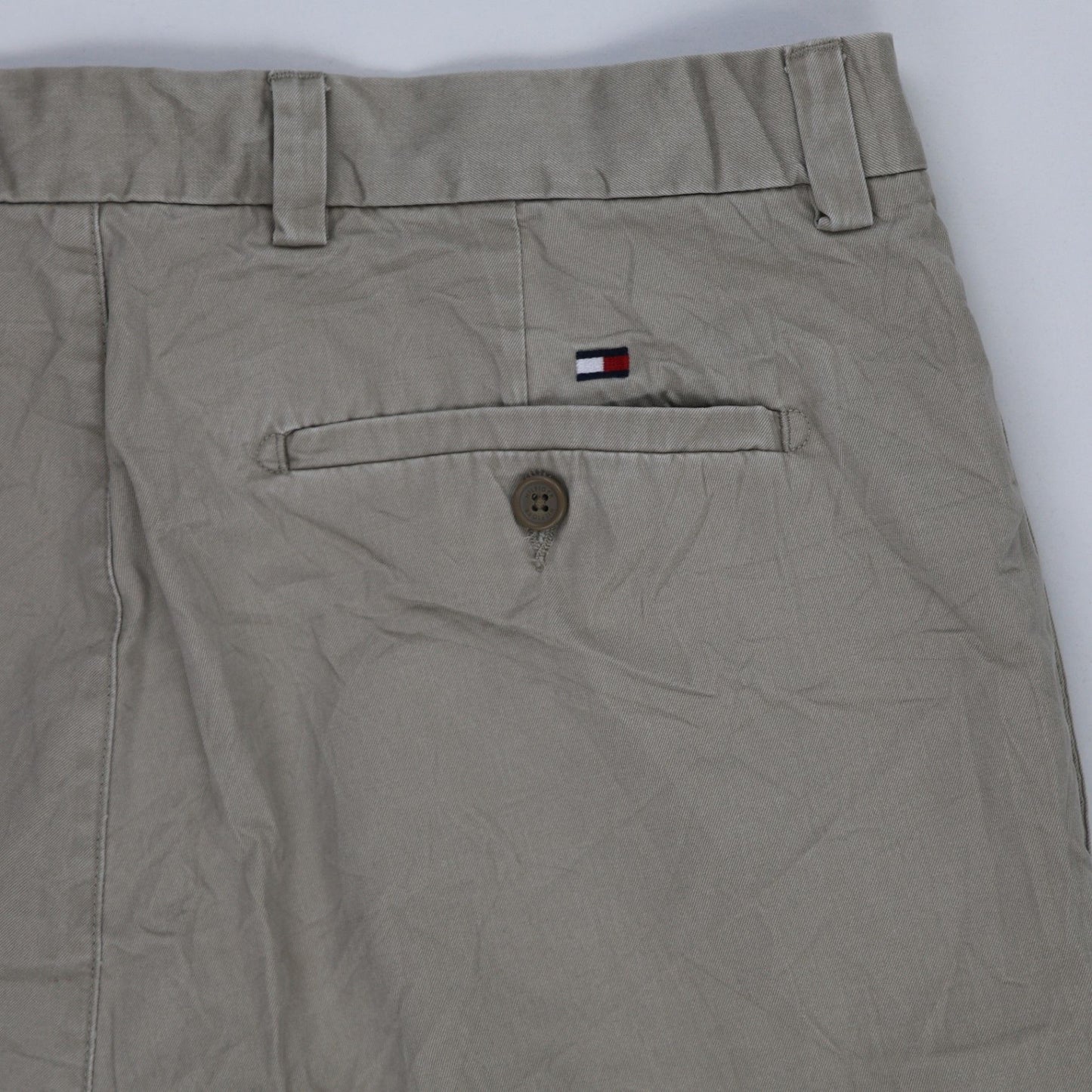 Tommy Hilfiger Beige Chino Shorts 36 Inches Cotton Mens