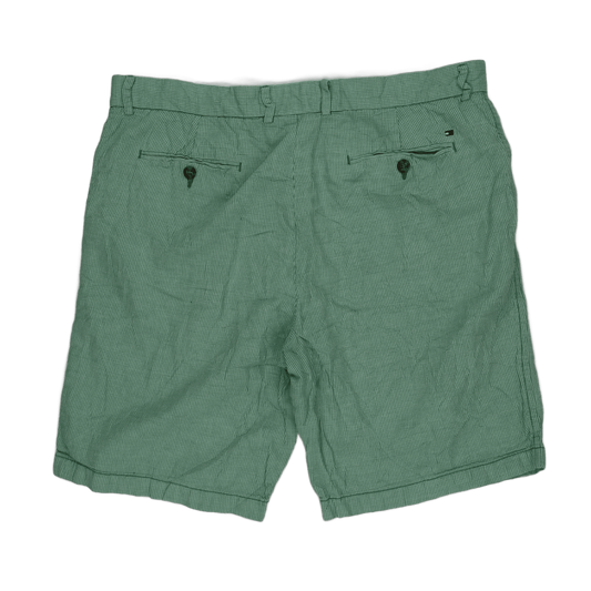 Tommy Hilfiger Classic Green Check Cotton Shorts Size 36 Men's Casual