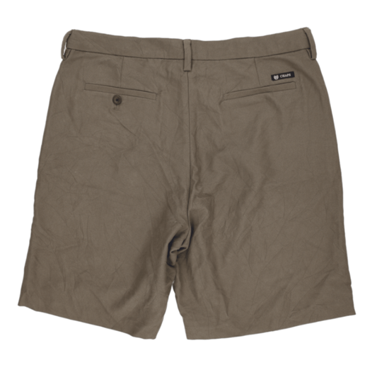 Chaps Men's Classic Tailored Khaki Shorts Size 34 100% Polyester Smart Casual