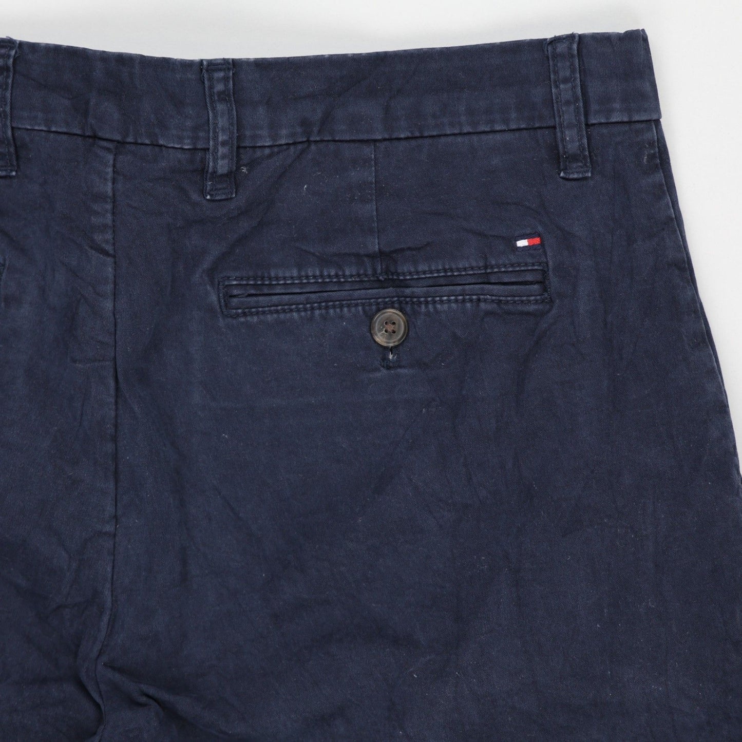 Tommy Hilfiger Men's Navy Blue Chino Shorts 32 in Cotton