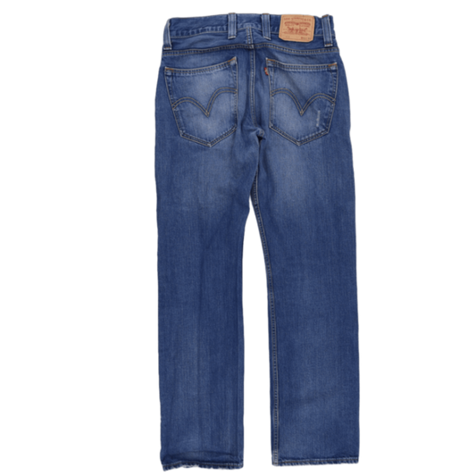 Levi's 505 Regular Fit Straight Jeans Blue W32 L34 100% Cotton