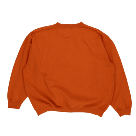 NAF NAF Vintage Orange Crew Neck Sweatshirt Large Cotton Blend Casual