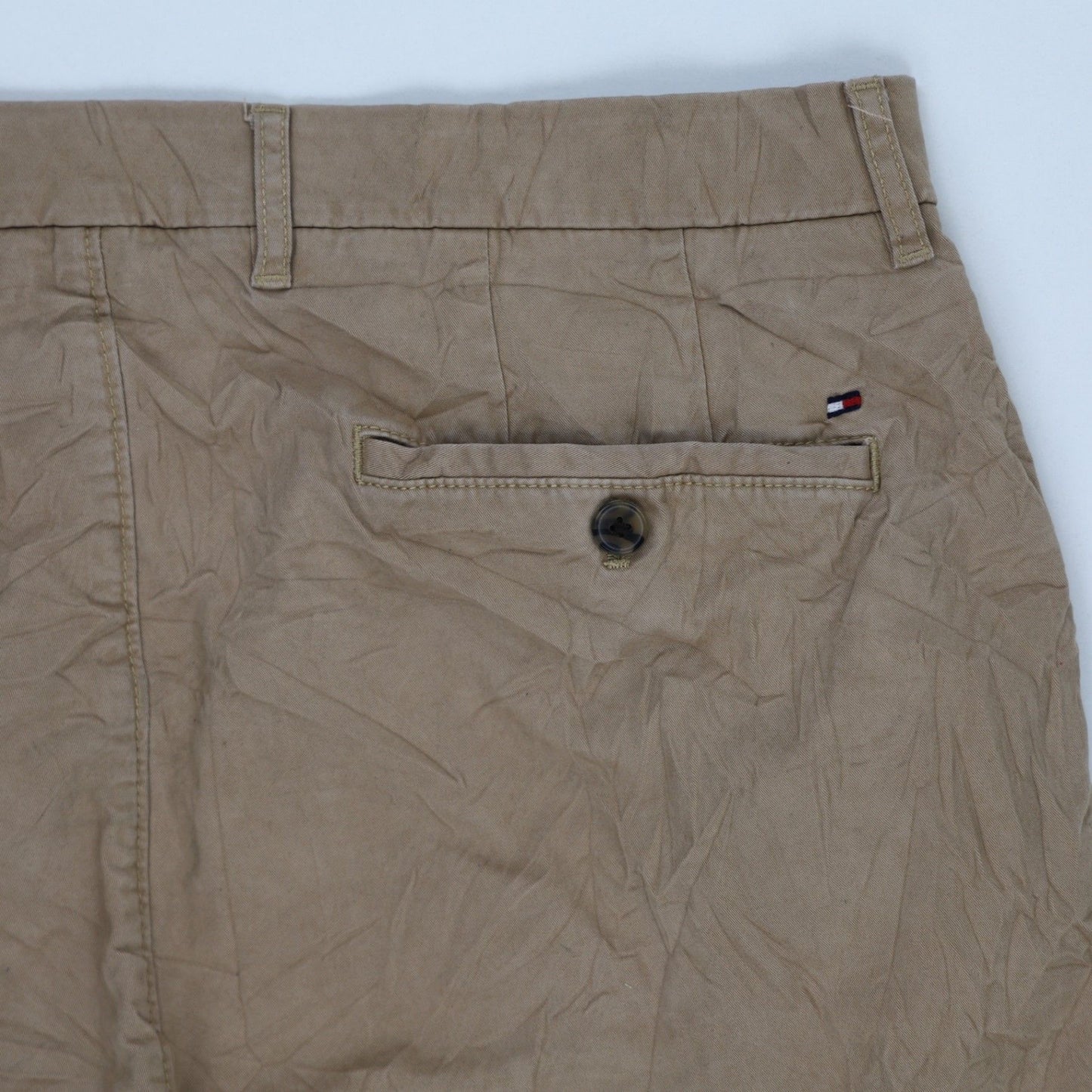 Tommy Hilfiger Men's Beige Cotton Chino Shorts Size 36