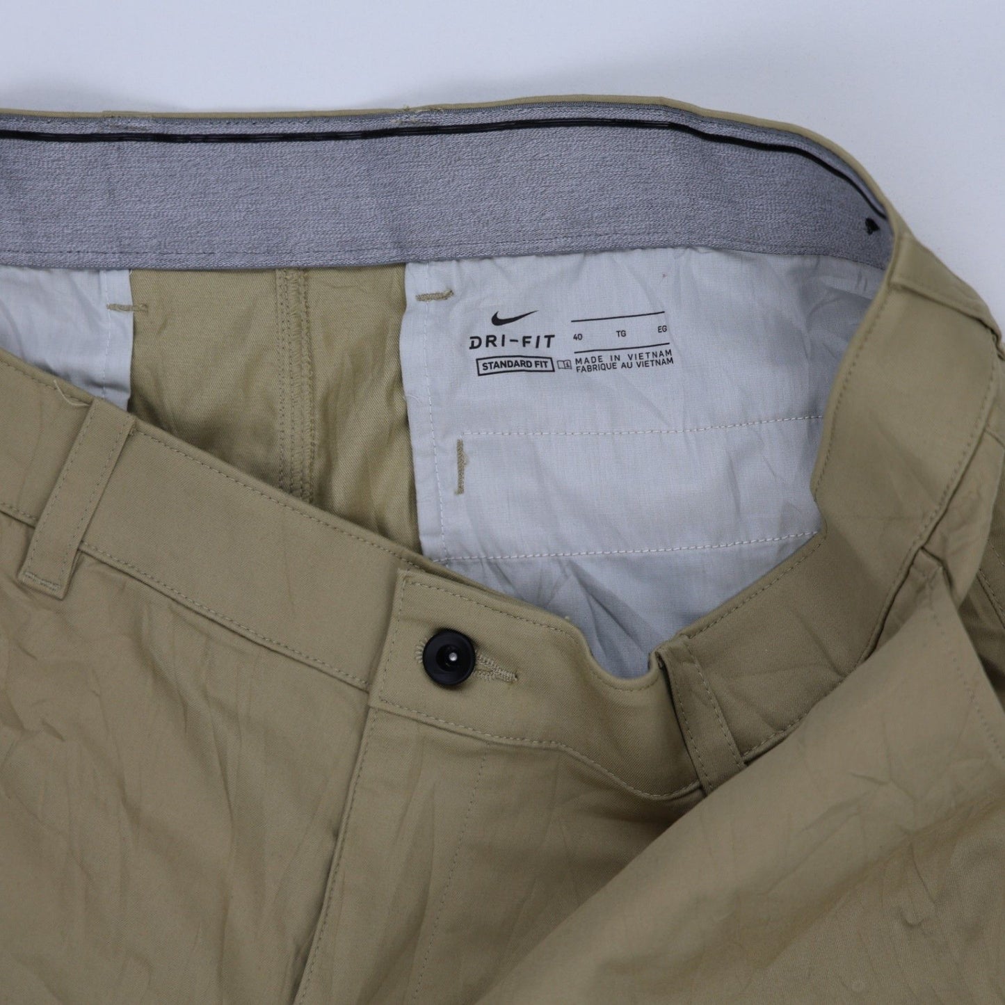 Nike Golf Shorts Beige 40 in Polyester Cotton Blend